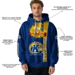 kent state golden flashes football heartbeat navy blue hoodie best selling