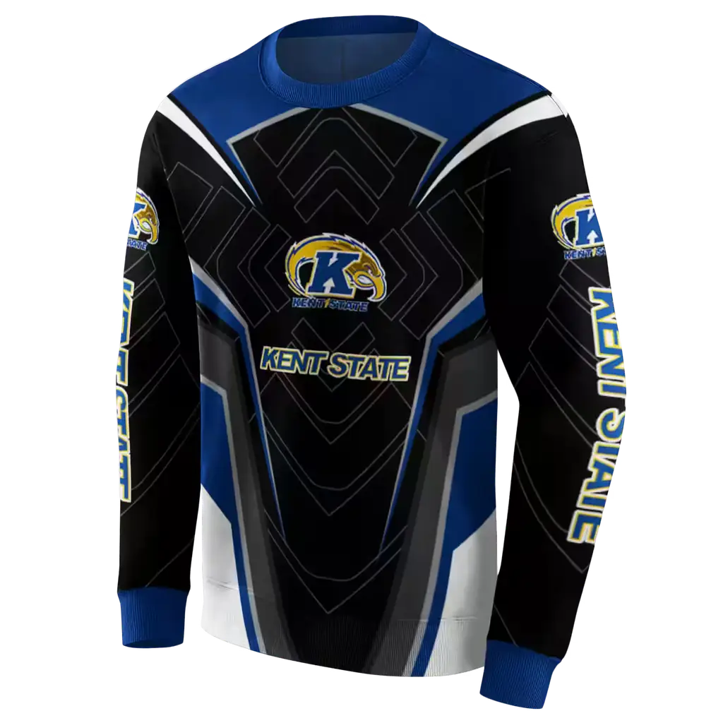 kent state golden flashes futuristic pattern navy blue black hoodie new arrival kent state golden flashes futuristic pattern navy blue black hoodie new arrival