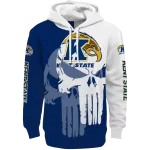 kent state golden flashes graphic punisher navy blue white hoodie best selling