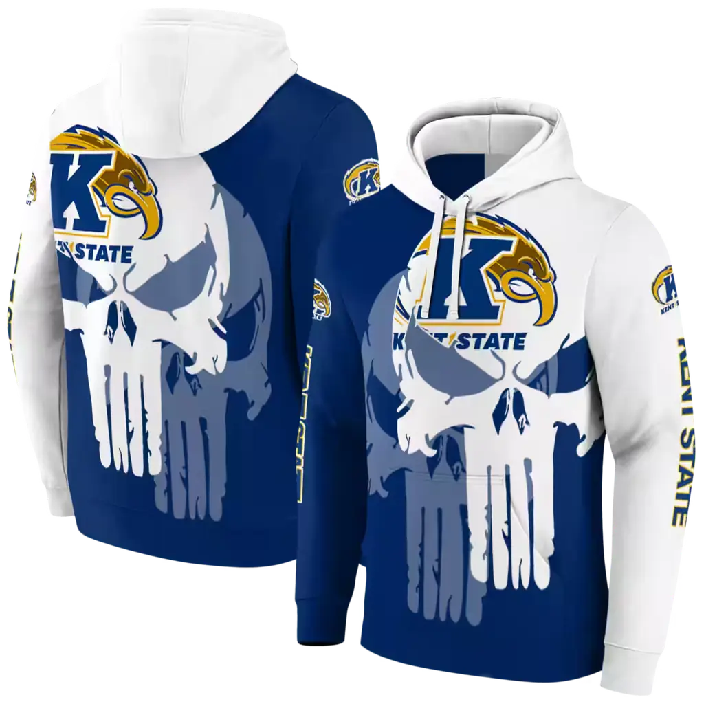 kent state golden flashes graphic punisher navy blue white hoodie fashion forward kent state golden flashes graphic punisher navy blue white hoodie fashion forward
