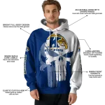 kent state golden flashes graphic punisher navy blue white hoodie best selling