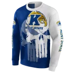 kent state golden flashes graphic punisher navy blue white hoodie best selling