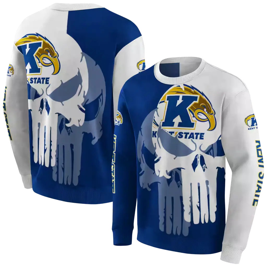 kent state golden flashes graphic punisher navy blue white hoodie premium grade kent state golden flashes graphic punisher navy blue white hoodie premium grade