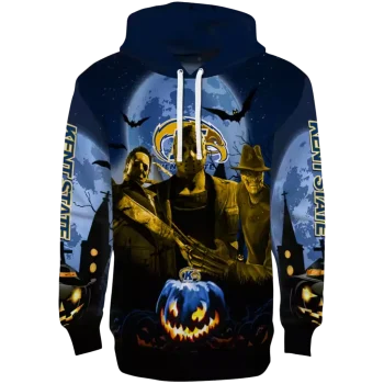 kent state golden flashes halloween vibes navy blue black hoodie best selling