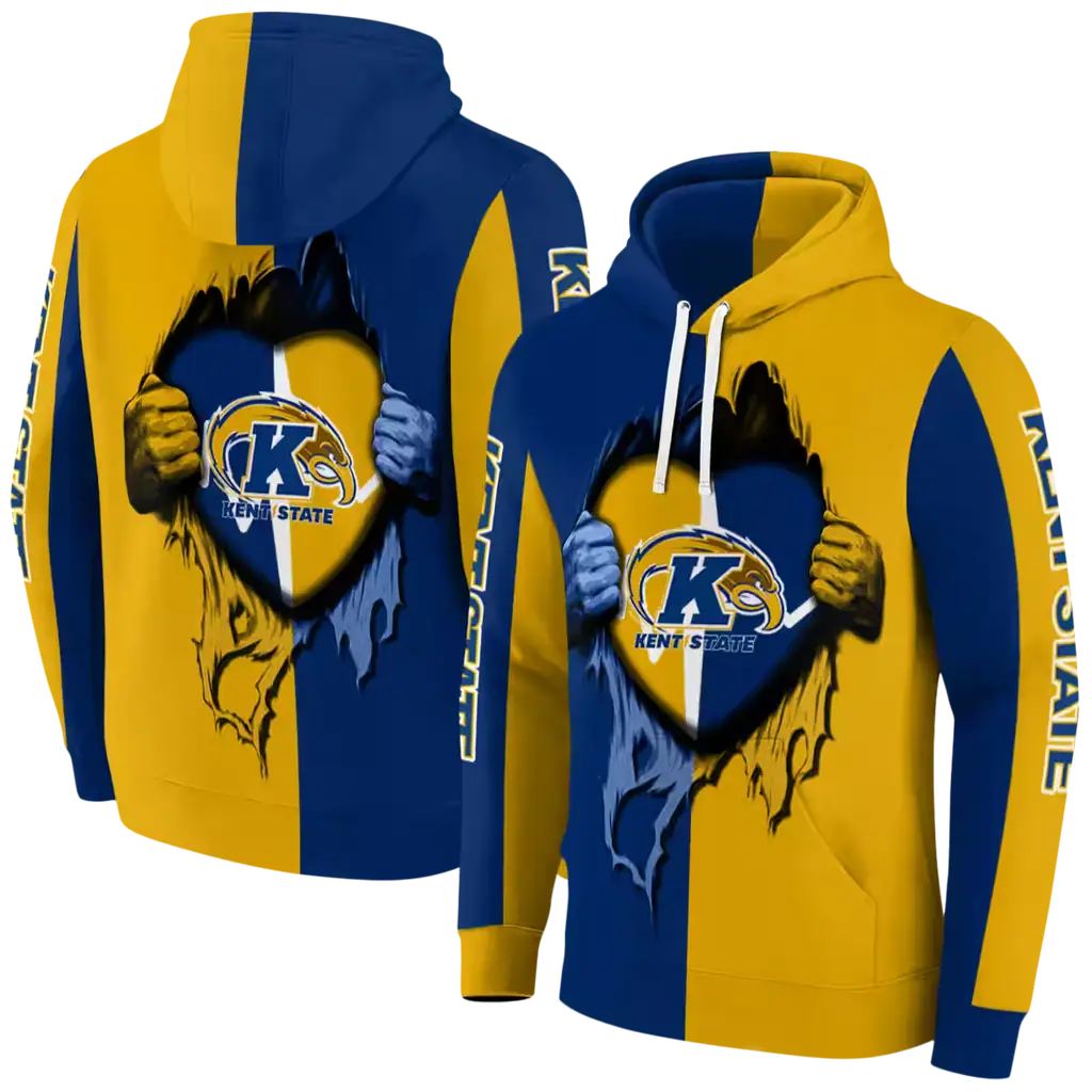 kent state golden flashes heartbeat graphic navy blue hoodie fashion forward kent state golden flashes heartbeat graphic navy blue hoodie fashion forward