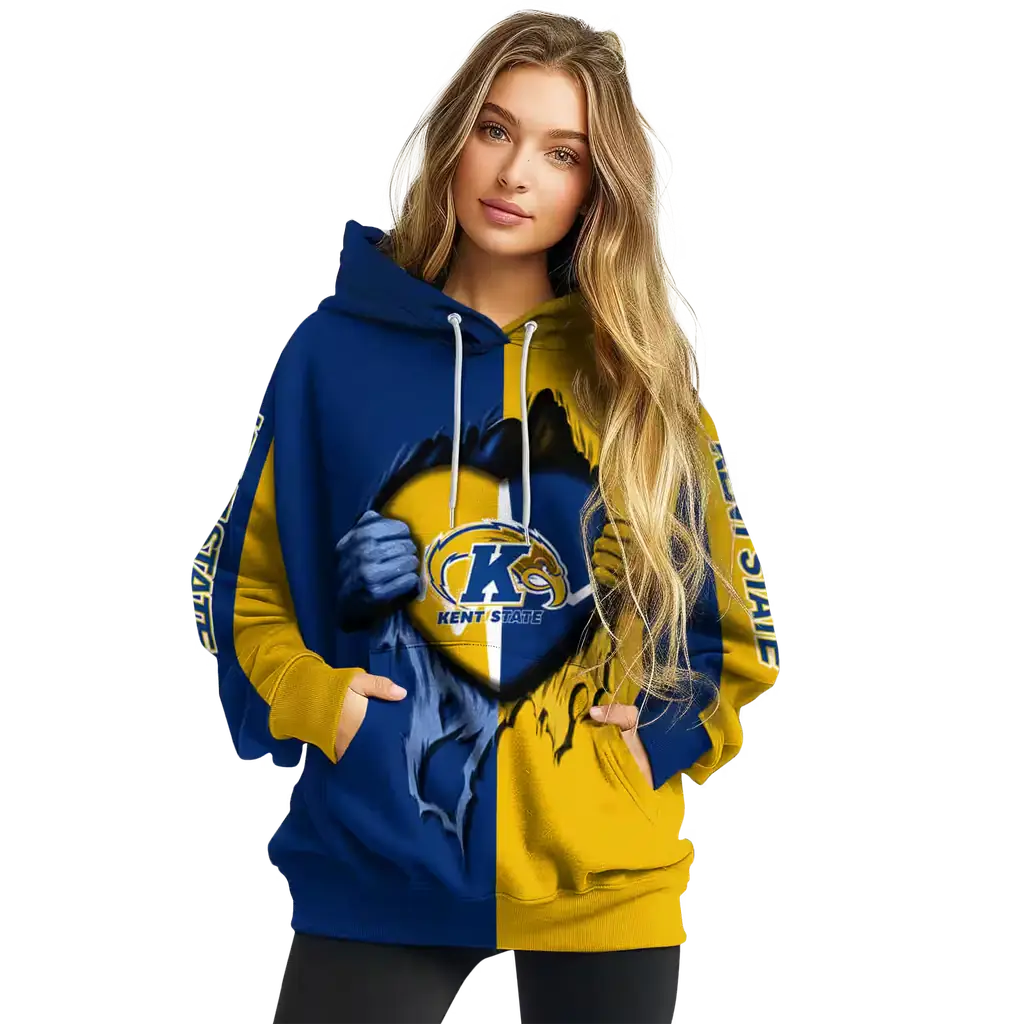 kent state golden flashes heartbeat graphic navy blue hoodie high quality kent state golden flashes heartbeat graphic navy blue hoodie high quality