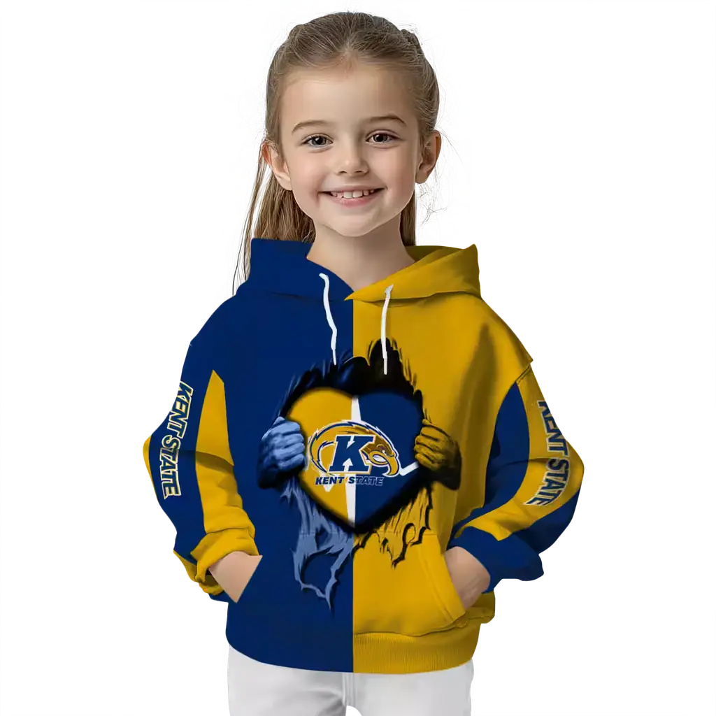 kent state golden flashes heartbeat graphic navy blue hoodie top rated kent state golden flashes heartbeat graphic navy blue hoodie top rated