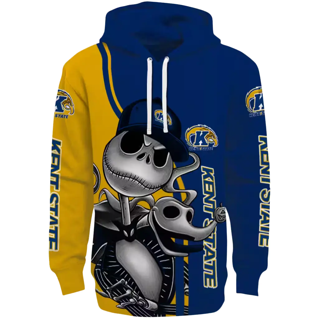 kent state golden flashes jack skellington navy blue hoodie best selling kent state golden flashes jack skellington navy blue hoodie best selling