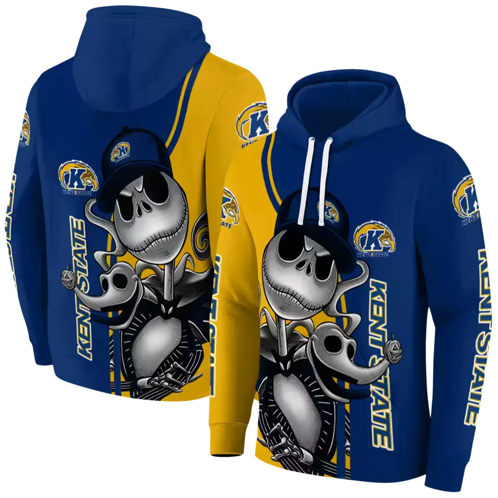 kent state golden flashes jack skellington navy blue hoodie fashion forward kent state golden flashes jack skellington navy blue hoodie fashion forward