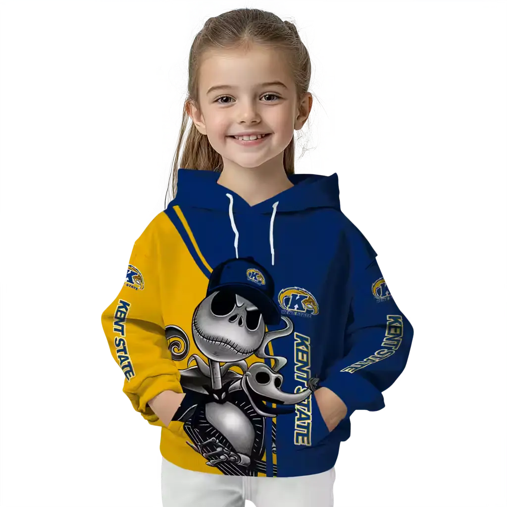 kent state golden flashes jack skellington navy blue hoodie top rated kent state golden flashes jack skellington navy blue hoodie top rated