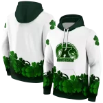 kent state golden flashes lucky motif white green hoodie best selling