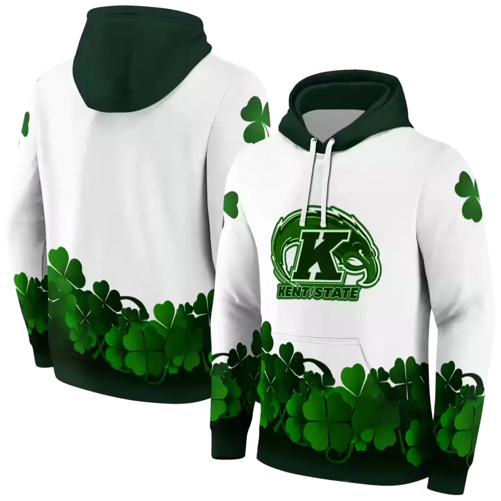 kent state golden flashes lucky motif white green hoodie fashion forward kent state golden flashes lucky motif white green hoodie fashion forward