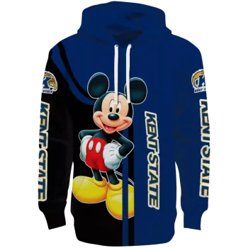 kent state golden flashes mickey mouse navy blue black hoodie best selling