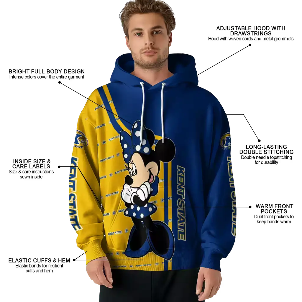 kent state golden flashes minnie mouse navy blue hoodie latest model kent state golden flashes minnie mouse navy blue hoodie latest model