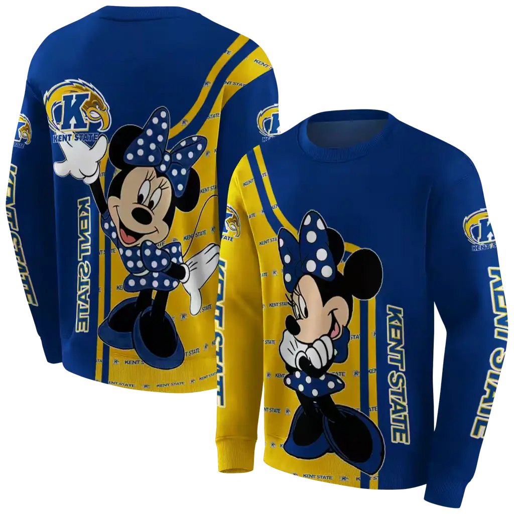 kent state golden flashes minnie mouse navy blue hoodie premium grade kent state golden flashes minnie mouse navy blue hoodie premium grade
