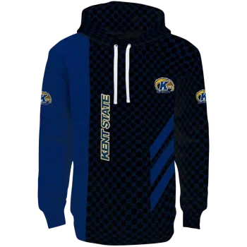 kent state golden flashes monogram pattern navy blue hoodie best selling