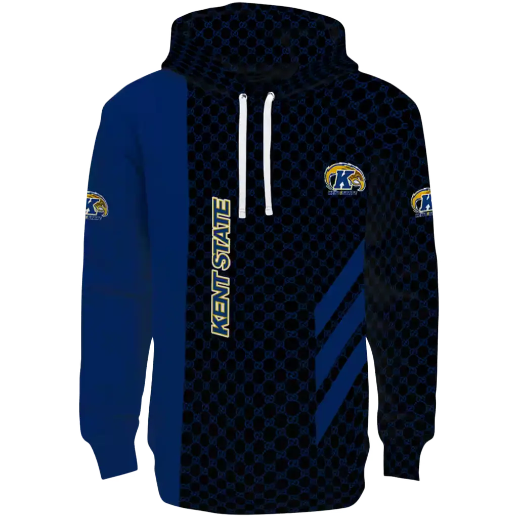 kent state golden flashes monogram pattern navy blue hoodie best selling kent state golden flashes monogram pattern navy blue hoodie best selling