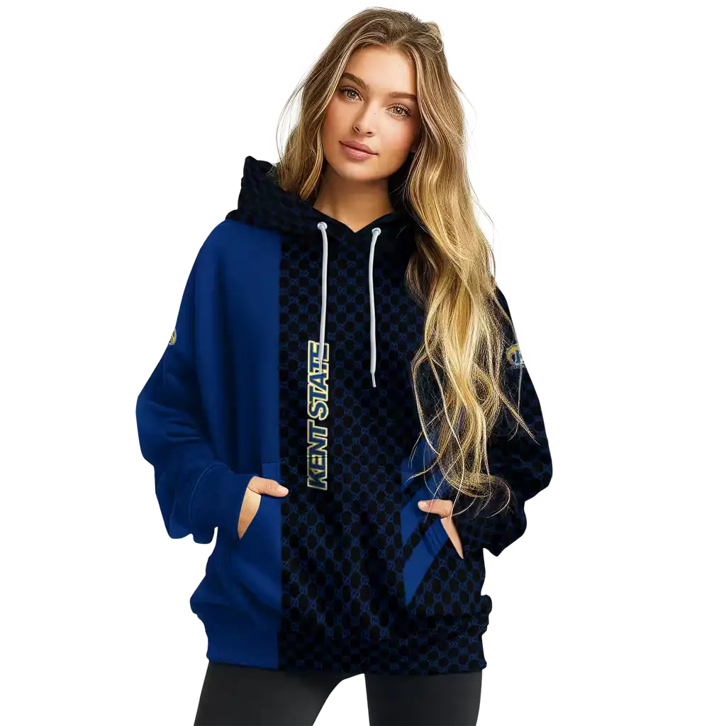 kent state golden flashes monogram pattern navy blue hoodie high quality kent state golden flashes monogram pattern navy blue hoodie high quality