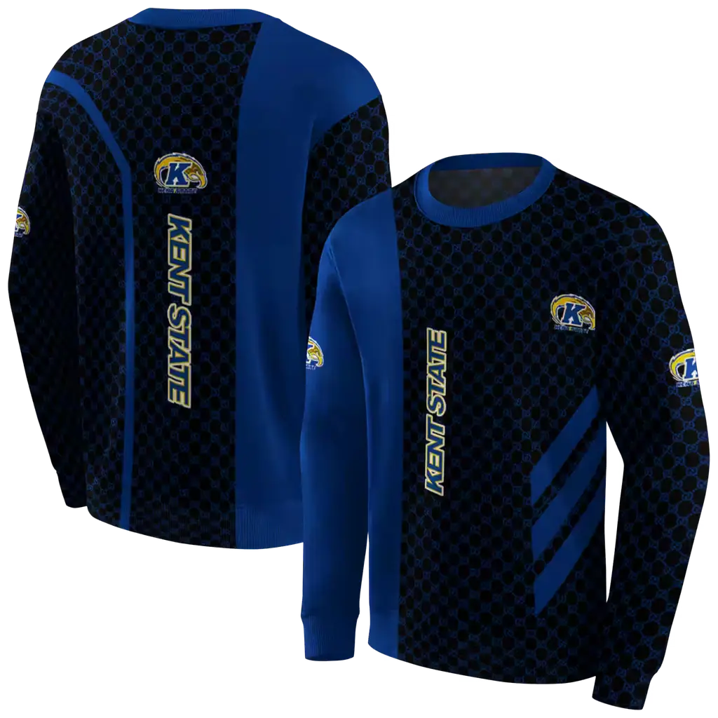 kent state golden flashes monogram pattern navy blue hoodie premium grade kent state golden flashes monogram pattern navy blue hoodie premium grade