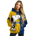 kent state golden flashes playful snoopy navy blue hoodie best selling