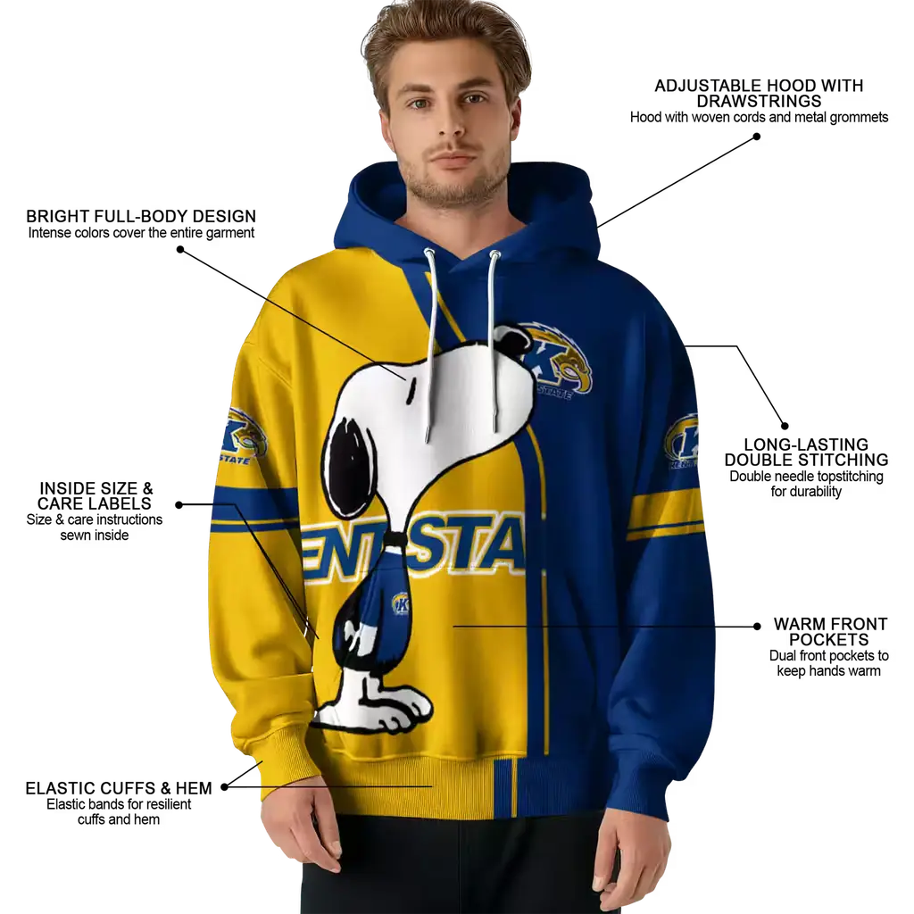 kent state golden flashes playful snoopy navy blue hoodie latest model kent state golden flashes playful snoopy navy blue hoodie latest model