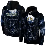 kent state golden flashes skull artwork navy blue black hoodie best selling