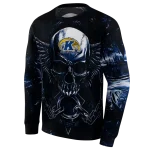 kent state golden flashes skull artwork navy blue black hoodie best selling
