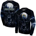 kent state golden flashes skull artwork navy blue black hoodie best selling