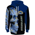 kent state golden flashes skull motif navy blue black hoodie best selling
