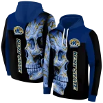 kent state golden flashes skull motif navy blue black hoodie best selling