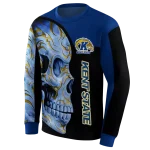 kent state golden flashes skull motif navy blue black hoodie best selling
