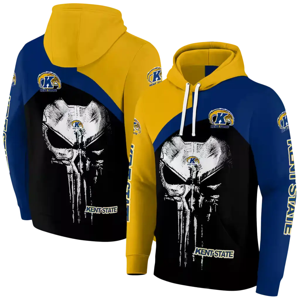 kent state golden flashes skull punisher gold black hoodie fashion forward kent state golden flashes skull punisher gold black hoodie fashion forward