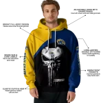 kent state golden flashes skull punisher gold black hoodie best selling