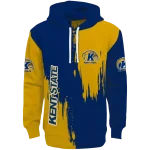kent state golden flashes splatter effect navy blue hoodie best selling