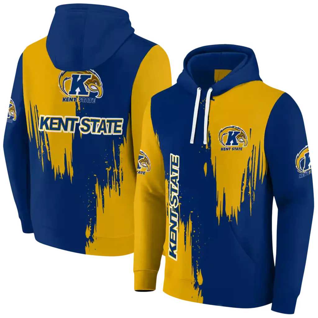 kent state golden flashes splatter effect navy blue hoodie fashion forward kent state golden flashes splatter effect navy blue hoodie fashion forward