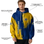 kent state golden flashes splatter effect navy blue hoodie best selling