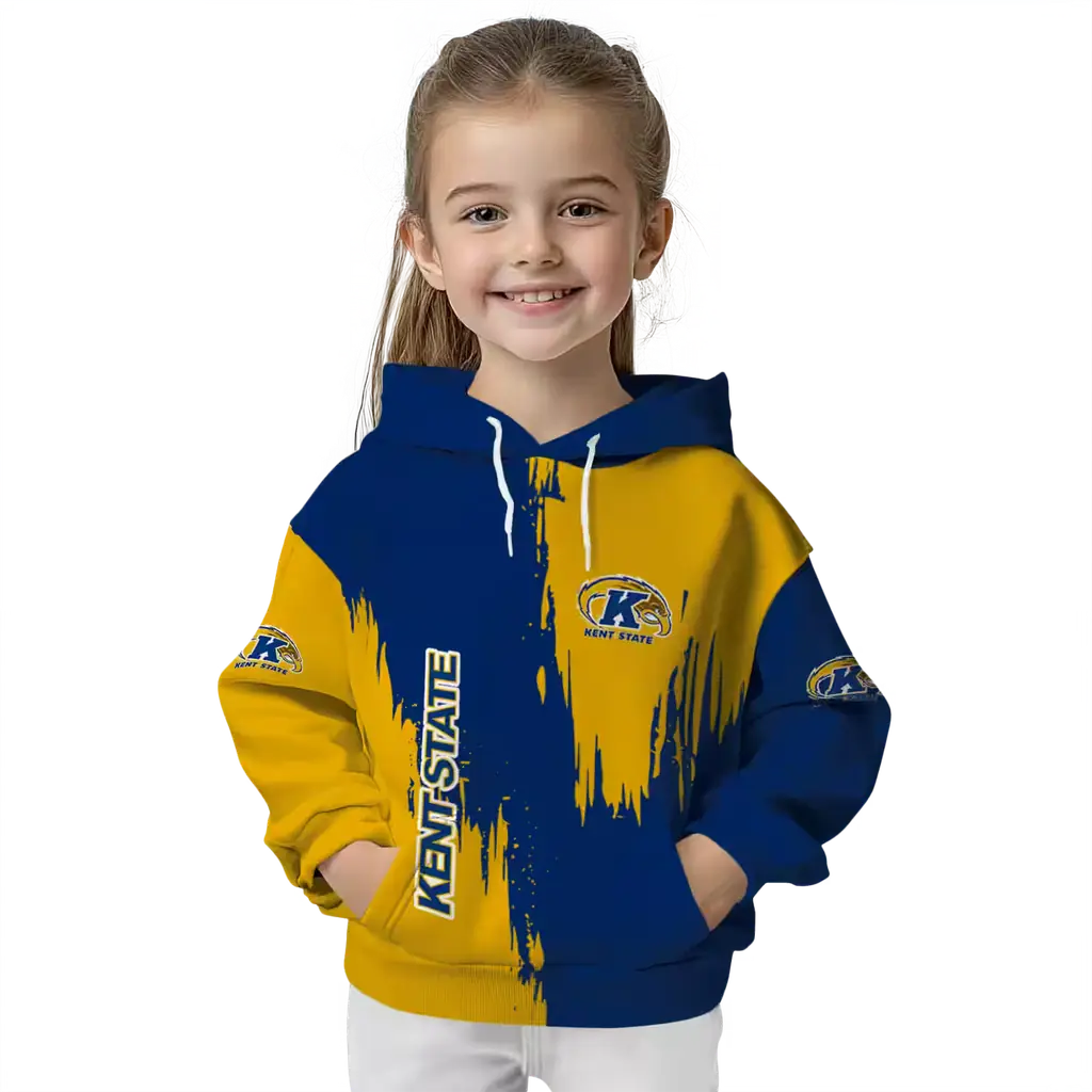 kent state golden flashes splatter effect navy blue hoodie top rated kent state golden flashes splatter effect navy blue hoodie top rated