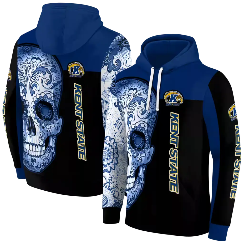 kent state golden flashes sugar skull navy blue black hoodie fashion forward kent state golden flashes sugar skull navy blue black hoodie fashion forward