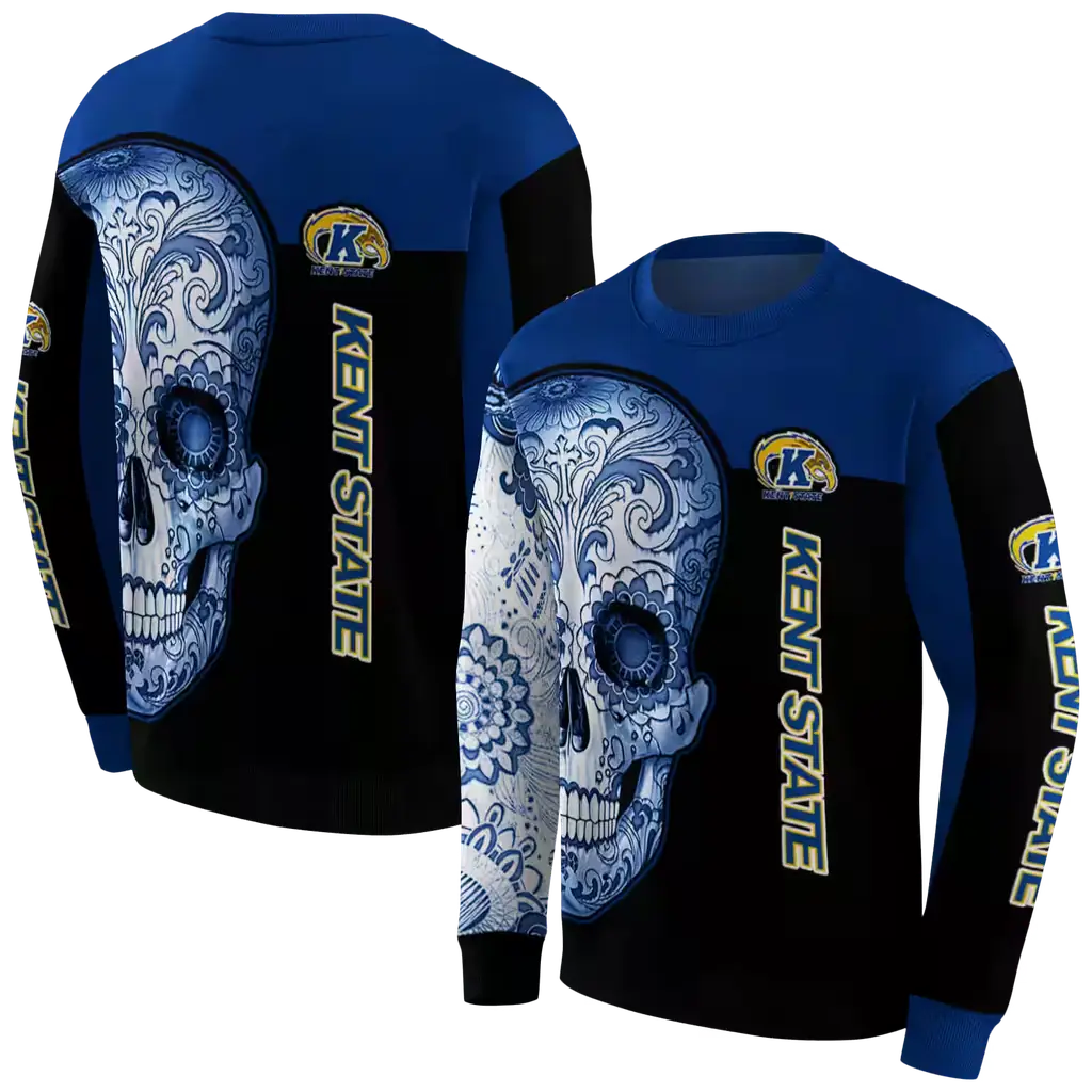 kent state golden flashes sugar skull navy blue black hoodie premium grade kent state golden flashes sugar skull navy blue black hoodie premium grade