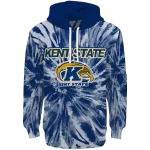 kent state golden flashes tie dye pattern navy blue hoodie best selling