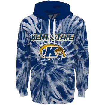 kent state golden flashes tie dye pattern navy blue hoodie best selling