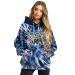 kent state golden flashes tie dye pattern navy blue hoodie best selling