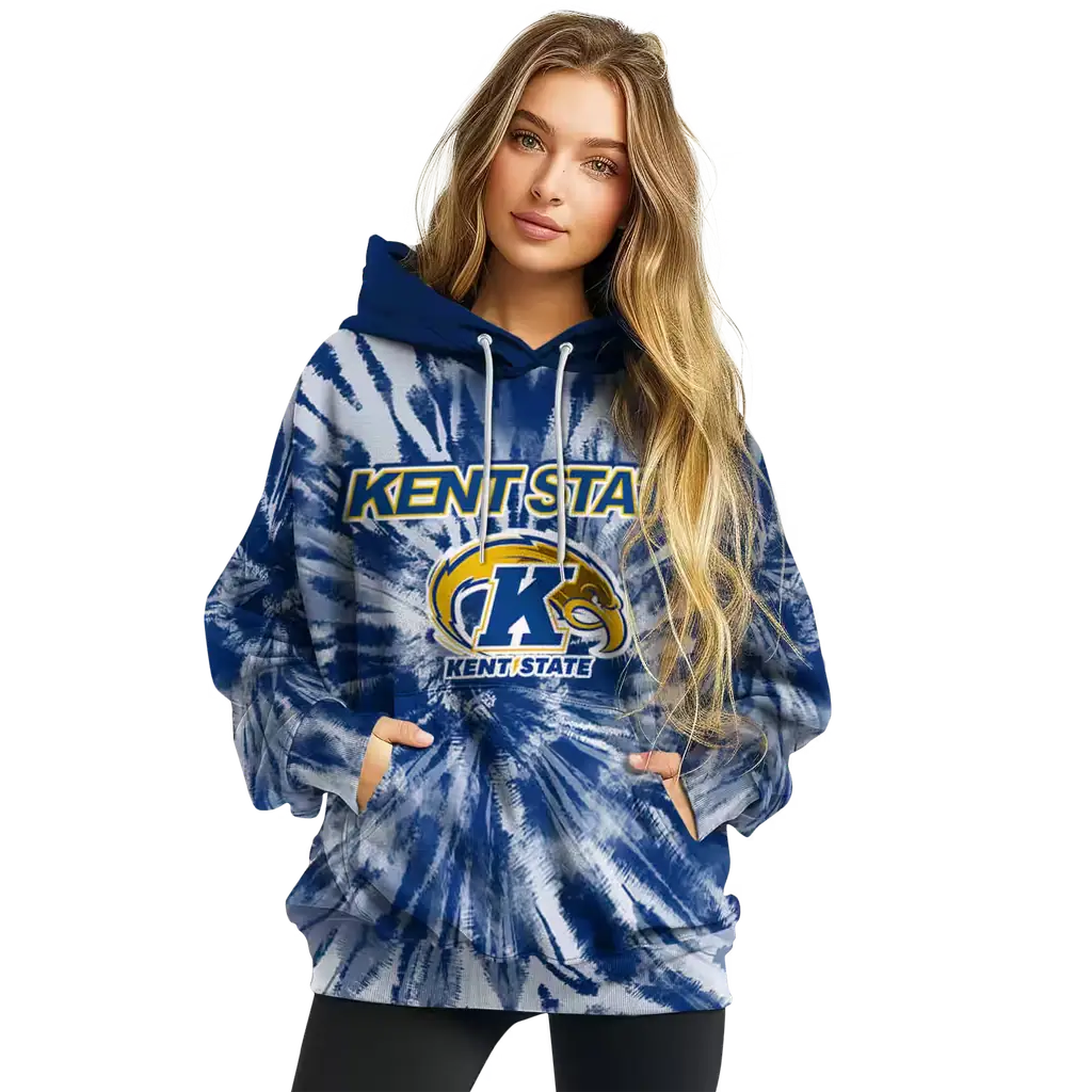 kent state golden flashes tie dye pattern navy blue hoodie high quality kent state golden flashes tie dye pattern navy blue hoodie high quality