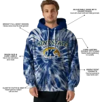 kent state golden flashes tie dye pattern navy blue hoodie best selling