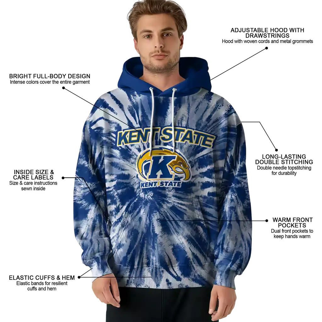 kent state golden flashes tie dye pattern navy blue hoodie latest model kent state golden flashes tie dye pattern navy blue hoodie latest model