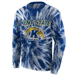 kent state golden flashes tie dye pattern navy blue hoodie best selling