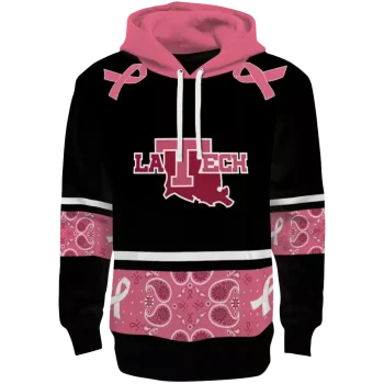 la tech awareness ribbon black pink hoodie best selling