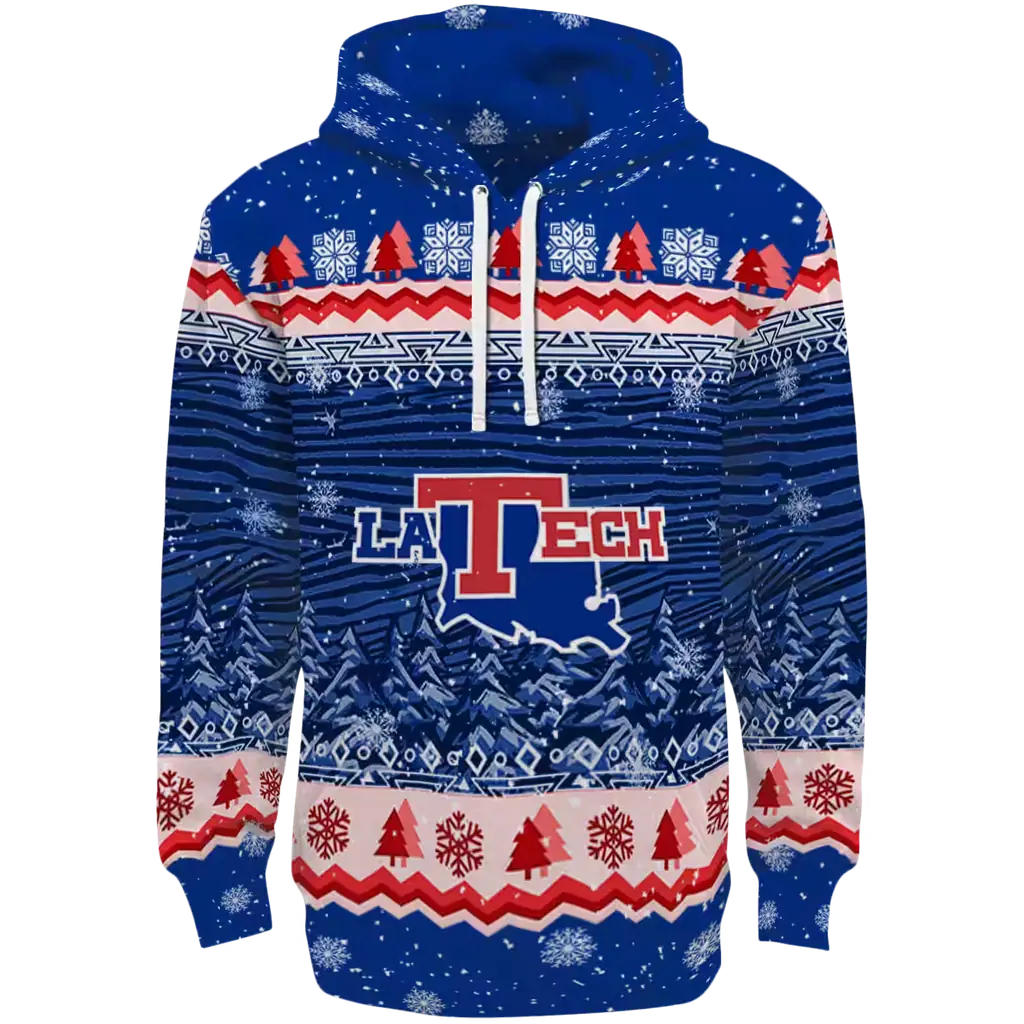 la tech christmas trees blue hoodie best selling la tech christmas trees blue hoodie best selling