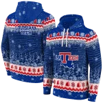 la tech christmas trees blue hoodie best selling