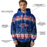 la tech christmas trees blue hoodie best selling